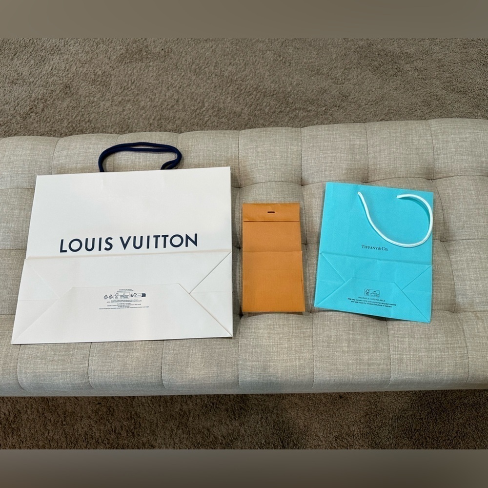 Luxury Shopping Bag Set - Tiffany & Louis Vuitton (Set of 3) EUC - Picture 9 of 9